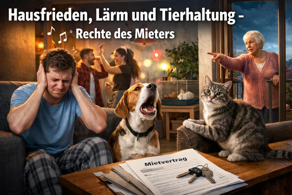 Hausfrieden, Lärm und Tierhaltung - Rechte des Mieters
