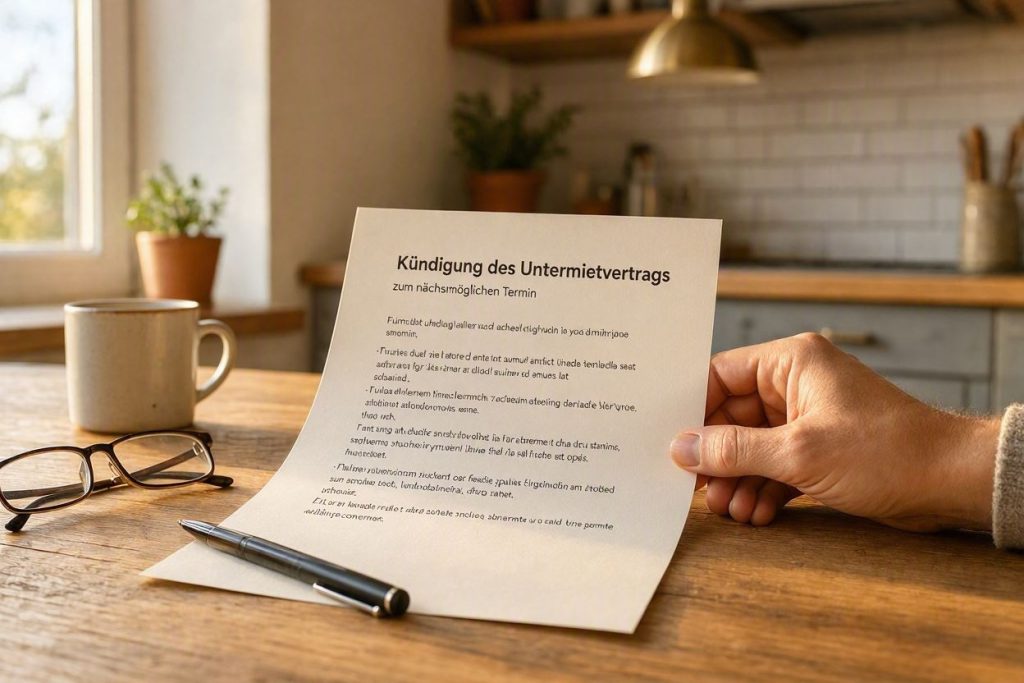 Untermietvertrag kündigen: Fristen und Sonderregeln in Deutschland Untermietvertrag kündigen: Fristen und Sonderregeln in Deutschland