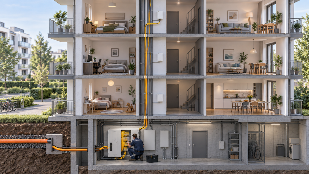 Glasfaser in der Mietwohnung: Was Mieter und
Vermieter wissen müssen