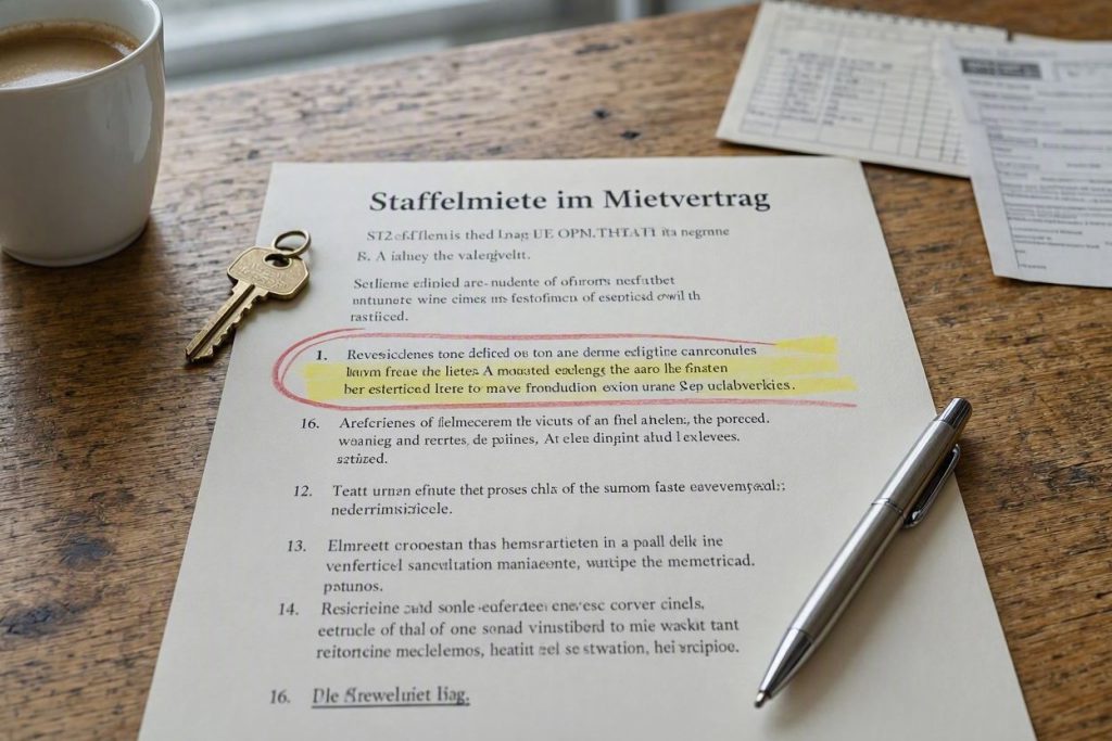Staffelmiete im Mietvertrag: Vorteile, Risiken und Rechenbeispiele