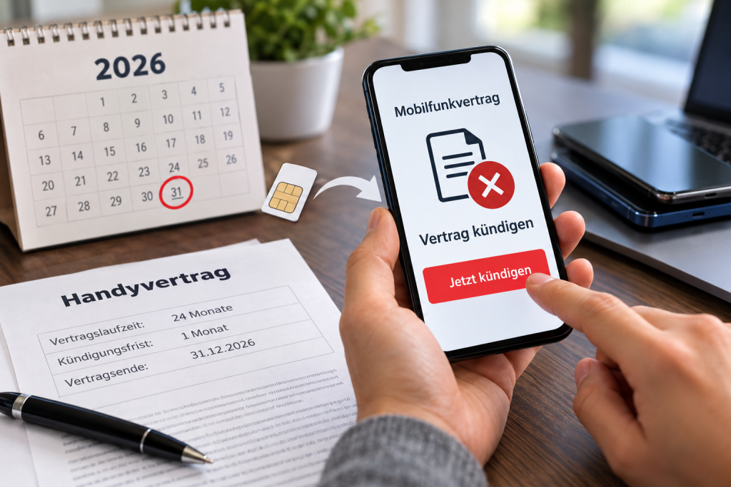 Handyvertrag kündigen 2026: Fristen, Rufnummer und typische Fehler