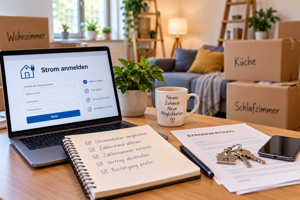Strom anmelden in der neuen Wohnung: Schritt-für-Schritt-Anleitung