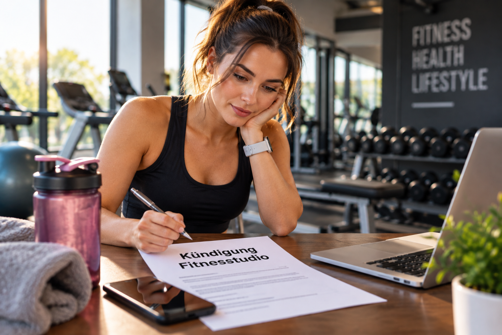 Fitnessstudio kündigen 2026: Fristen, Sonderkündigung und Mustertext