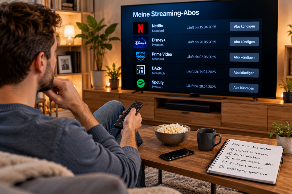 Streaming-Abo kündigen: So behalten Sie Fristen und Kosten im Griff