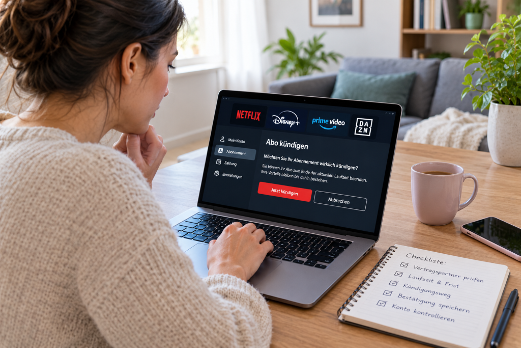 Streaming-Abo kündigen: So behalten Sie Fristen und Kosten im Griff